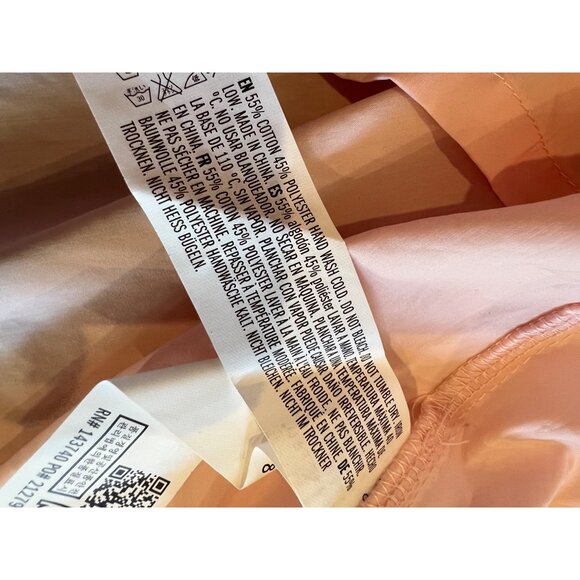 English Factory Ruffle Trim Button-Up pink Shirt size S - Picture 10 of 10